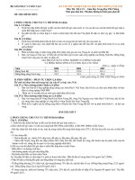 Tài liệu Đáp án đề thi địa lý THPT năm học 2012 pdf