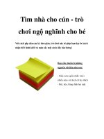 Tài liệu Tìm nhà cho cún - trò chơi ngộ nghĩnh cho bé pptx