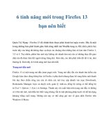 Tài liệu 6 tính năng mới trong Firefox 13 bạn nên biết pptx