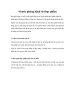 Tài liệu 4 bước phòng bệnh từ thực phẩm docx