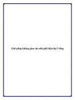 Tài liệu Giải pháp không gian cho nhà phố hiện đại 3 tầng docx