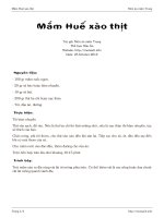 Tài liệu Mắm Huế xào thịt ppt