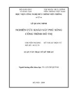 Nghiên cứu khảo sát phủ sóng công trình đô thị