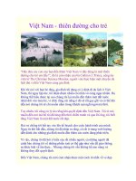 Tài liệu Việt Nam - thiên đường cho trẻ ppt