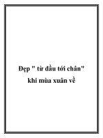 Tài liệu Đẹp từ đầu tới chân khi mùa xuân về doc