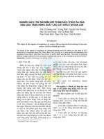 Tài liệu Nghiên cứu thử nghiệm chế phẩm kích thích ra hoa đậu quả tăng năng suất cho cây điều tại Đắk Lắk doc