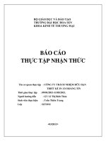 báo cáo thực tập nhận thức công ty trách nhiệm hữu hạn thiết kế in ấn hoàng tín