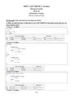 Tài liệu MÔN: LẬP TRÌNH C ppt