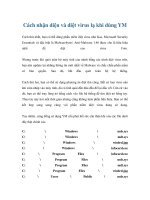 Tài liệu Cách nhận diện và diệt virus lạ khi dùng YM docx