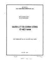 Tài liệu Quản lý tài chính công ở Việt Nam pdf