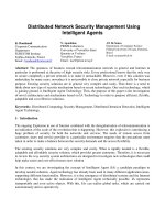 Tài liệu Distributed Network Security Management Using Intelligent Agents pptx