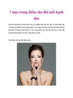 Tài liệu 7 mẹo trang điểm cho đôi mắt hạnh đào potx