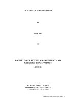 Tài liệu BACHELOR OF HOTEL MANAGEMENT AND CATERING TECHNOLOGY (2008-12) pdf