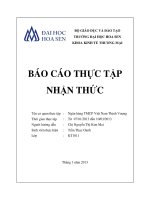 báo cáo thực tập nhận thức ngân hàng tmcp việt nam thịnh vượng