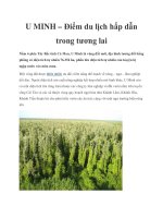 Tài liệu U MINH – Điểm du lịch hấp dẫn trong tương lai potx