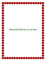 Tài liệu Những bài thuốc hay từ cam thảo pdf