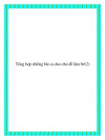 Tài liệu Những bài ca dao chủ đề làm bé pdf