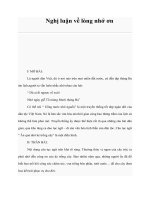 Tài liệu Nghị luận về lòng nhớ ơn pdf