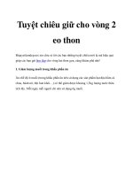 Tài liệu Tuyệt chiêu giữ cho vòng 2 eo thon pptx
