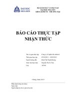 báo cáo thực tập nhận thức công ty cổ phần lilama18