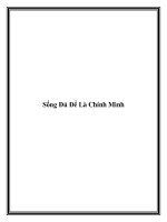 Tài liệu Sống Đủ Để Là Chính Mình doc