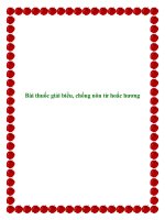 Tài liệu Bài thuốc giải biểu, chống nôn từ hoắc hương docx