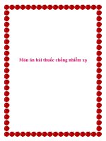 Tài liệu Món ăn bài thuốc chống nhiễm xạ. pdf