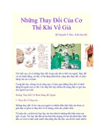 Tài liệu Những Thay Ðổi Của Cơ Thể Khi Về Già pdf