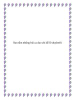 Tài liệu Sưu tầm những bài ca dao châm biếm tình duyên pdf