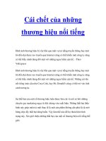 Tài liệu Cái chết của những thương hiệu nổi tiếng docx