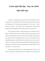 Tài liệu Tuyên ngôn Độc lập - Áng văn chính luận mẫu mực doc