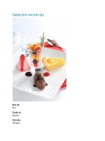 Tài liệu Salad phô mai trái cây pdf