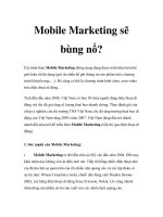 Tài liệu Mobile Marketing sẽ bùng nổ? potx