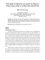Giải pháp tạo động lực cho người lao động tại tổng công ty đầu tư và phát triển nhà hà nội
