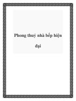 Tài liệu Phong thuỷ nhà bếp hiện đại ppt