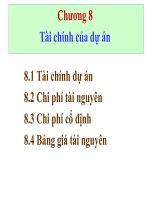 Tài liệu Tài chính của dự án pdf