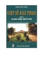 Tài liệu Việt sử giai thoại (tập 7) pdf