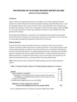 Tài liệu THE RECOVERY ACT IN ACTION: RECIPIENT REPORTS ON JOBS pdf