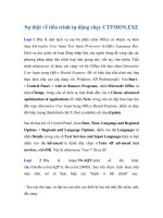 Tài liệu Sự thật về tiến trình tự động chạy CTFMON.EXE pptx