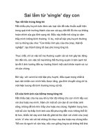 Tài liệu Sai lầm từ ''''single'''' dạy con pdf