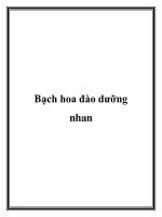 Tài liệu Bạch hoa đào dưỡng nhan pdf