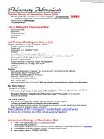 Tài liệu Pulmonary Tuberculosis: Detailed History of Presenting Illness (HPI) doc