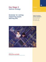 Tài liệu Grammar for writing: supporting pupils learning EAL doc