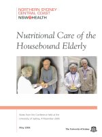 Tài liệu Nutritional Care of the Housebound Elderly pptx