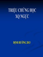 Tài liệu TRIỆU CHỨNG HỌC XQ NGỰC potx