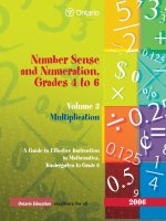 Tài liệu Number Sense and Numeration, Grades 4 to 6 Volume 3 Multiplication pdf