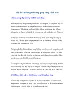 Tài liệu 6 lý do khiến người dùng quay lưng với Linux ppt