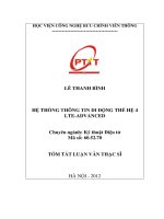 Hệ thống thông tin di động thế hệ 4 LTE advanced