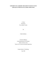 Tài liệu ASSESSMENT OF ANAEROBIC TREATMENT OF SELECT WASTE STREAMS IN PAPER MANUFACTURING OPERATIONS pot