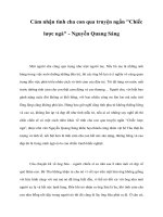 Tài liệu Cảm nhận tình cha con qua truyện ngắn 